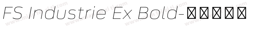 FS Industrie Ex Bold字体转换